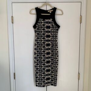 Black & White Fitted Dress